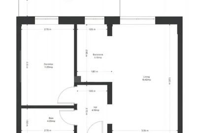 Apartament cu 2 camere semidecomandat în Ghirodei - 1