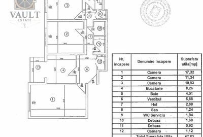 Apartament cu 3 camere decomandat, mobilat în Rahova - 14