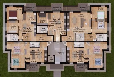 Apartament 3 camere | 65.68mp | Green Residence - 13