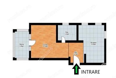 Garsoniera decomandata etaj 1 cu balcon si loc parcare in zona de Vest - 7