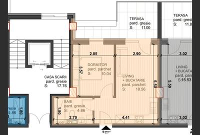 Apartament cu 2 camere semidecomandat în Sud - 3