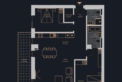 Apartament cu 3 camere decomandat în Central