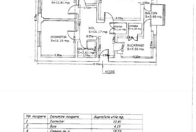 Apartament cu 3 camere decomandat în Tineretului
