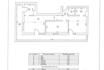 Apartament cu 3 camere decomandat, mobilat în Palazu Mare - 10