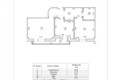 Apartament cu 2 camere decomandat în Tomis Plus - 11