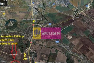 Teren de 9313 mp, în 1 Decembrie - 2