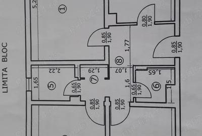 Apartament cu 3 camere decomandat în Central - 1