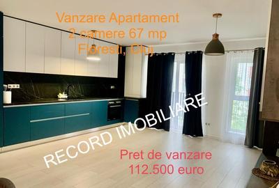 Apartament 2 camere 67 mp, logie 3 mp, etaj 1 Floresti central - 1