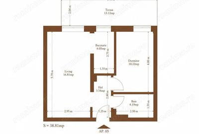 Apartament cu 2 camere decomandat în Plopi - 12