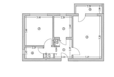 Apartament cu 2 camere decomandat în Republicii - 2