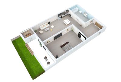 Apartament 2 camere, 43,6 mp + grădină 21 mp, lângă Lacul Binder - 6