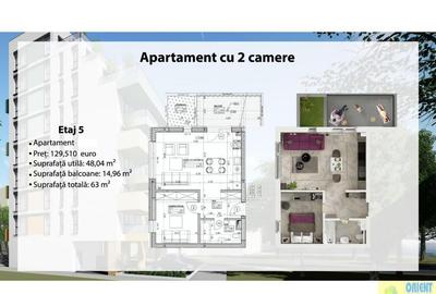 Statiunea Mamaia, apartamente 2 camere bloc NOU, vedere la mare si lac - 14