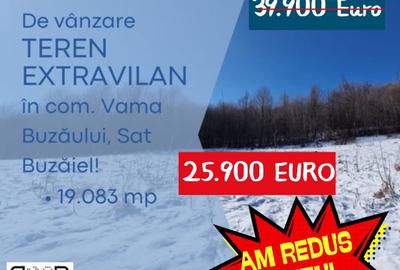 De vânzare teren extravilan în com. Vama Buzăului, Sat Buzăiel!