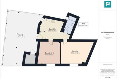 Apartament cu 2 camere și terasă generoasă - 7