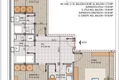 Apartament cu 3 camere decomandat, mobilat în Theodor Pallady - 7