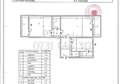 Apartament 2 camere 64 mp 2 balcoane an 1992 clasa B etaj 4 Baicului zona Ghica - 10