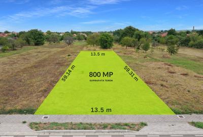 Teren Construcții intravilan de 800 mp, în Giarmata - 1