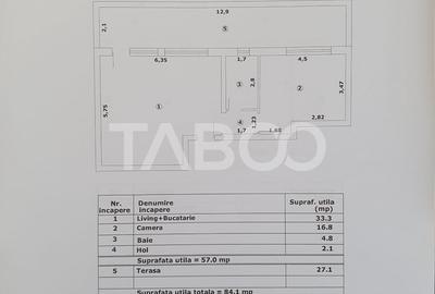 Apartament 2 camere decomandat 47 mp utili + terasa 27 mp nou 2025 - 2