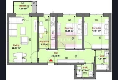Apartament cu 3 camere decomandat, mobilat în Drumul Taberei - 6