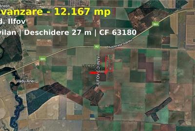 Teren extravilan 12.167 mp ? Branesti, Ilfov ? deschidere 27 m - 1