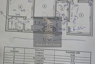 Apartament cu 3 camere decomandat în Tomis Nord