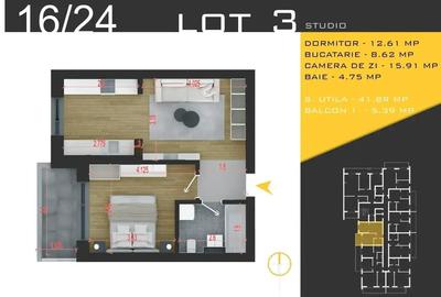 Apartament 2 camere Str. Gura Ariesului Theodor Pallady, Ansamblu P+3E - 5