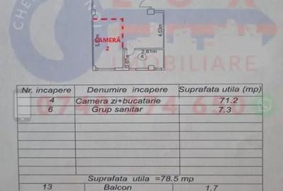Apartament cu 3 camere semidecomandat în C5 - 6