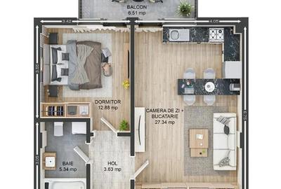 Apartament doua camere, Tractorul, Brasov - 7