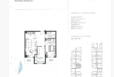 Apartament 2 camere decomandate , 56 mp utili, zona Iulius - 1