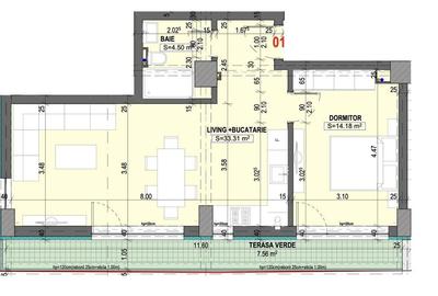 Faleza Nord - Vânzare apartament cu 2 camere la doar 50 m de plaja - 22