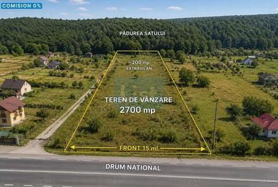 Teren de 2700 mp, în Gilău