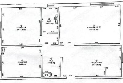 Apartament cu 3 camere la parter- Zona Spitalul Judetean - 1