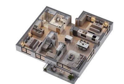 Apartament cu 4 camere decomandat în Ferdinand