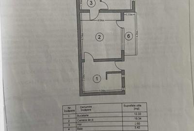 Apartament cu 2 camere semidecomandat în Central