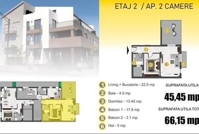 Apartament cu 2 camere decomandat în Bucureștii Noi - 5