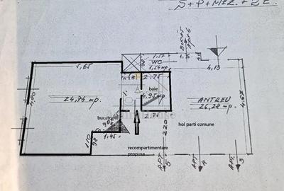 Apartament 1 camera, 36 mp, zona Camera de Comert, central - 2