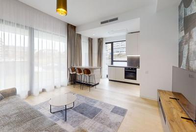 Apartament cu 2 camere decomandat, mobilat în Barbu Văcărescu