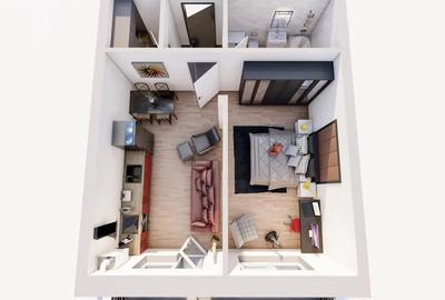 Apartament cu 2 camere semidecomandat în Sânpetru - 1