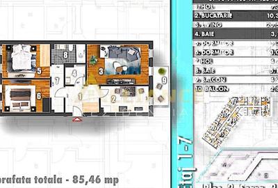 Apartament cu 3 camere decomandat în Metalurgiei - 2