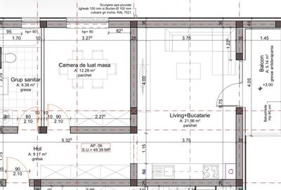 Apartament cu 2 camere si balcon de 5 mp - etaj 1 - Calea Urseni - 3