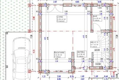 Casa individuala 110 mp utili, 400 mp teren, semifinisata, Luna de Sus - 3