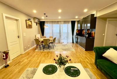 Apartament cu 3 camere semidecomandat, mobilat în Nordului