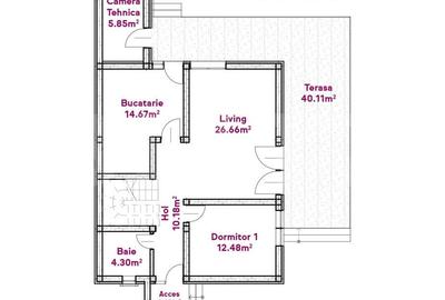 Casa P+E, 142 mp utili si 400 mp teren, cu gaze, Damila (se accepta schimb) - 19