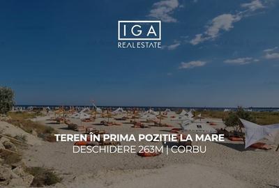 Teren in prima pozitie la mare | deschidere 263m | CORBU
