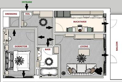 Apartament cu 2 camere decomandat în Albești - 4