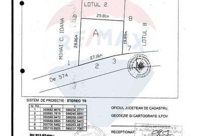 Teren Construcții intravilan de 700 mp, în Izvorani - 2