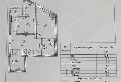 Apartament cu 3 camere semidecomandat, mobilat în Bucureștii Noi - 12