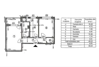 OSTROVENI - 2 CAMERE, DECOMANDAT, 53 MP - 12