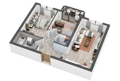 Apartament  NOU LA CHEIE cu 2 camere de vanzare - 3