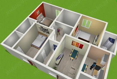 Apartament cu 3 camere decomandat în Central - 2